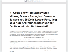 Tablet Screenshot of divorcingsecrets.com